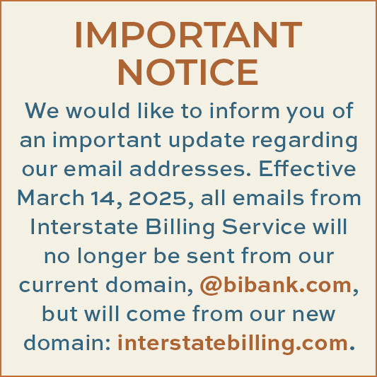 Login - Interstate Billing Service